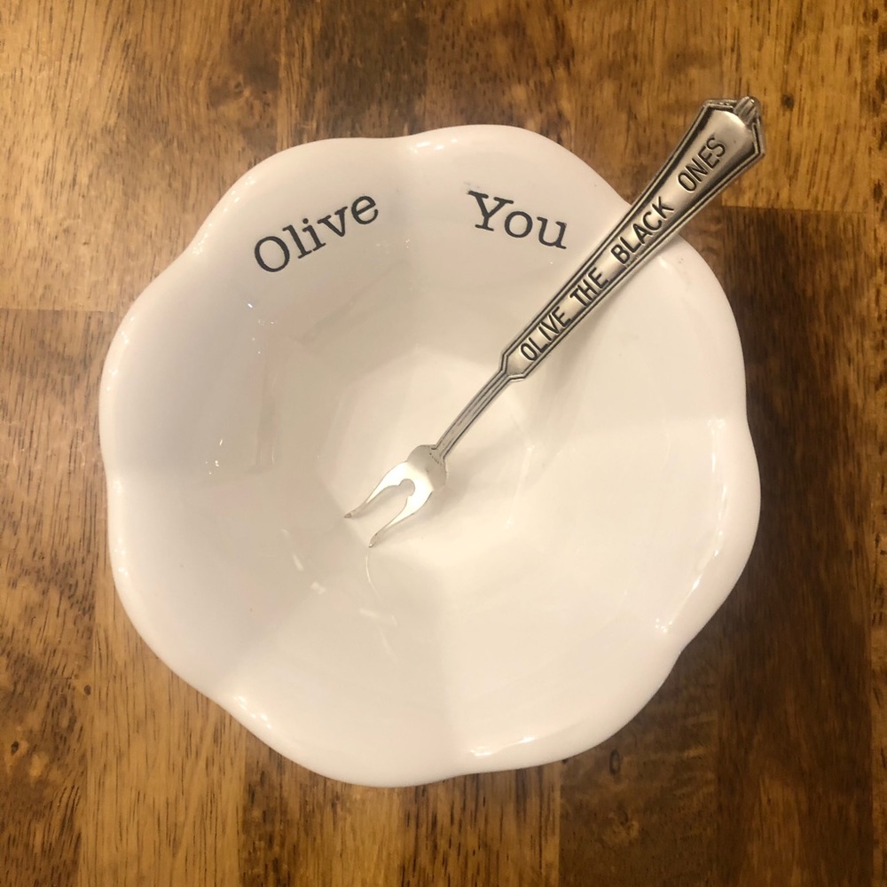 Mud Pie Olive You Condiment Bowl